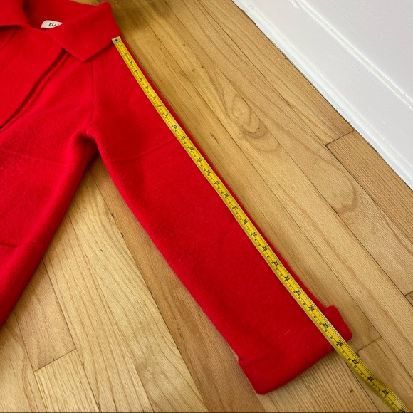 Anthropologie Elliatt Phoenix Sweater Coat XS Red Open Front Heavy Knit - Picture 7 of 9